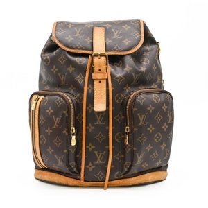 LOUIS VUITTON Brown Monogram Leather Backpack